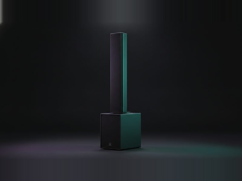 Säulenlautsprecher-System 11" "Schwarz"